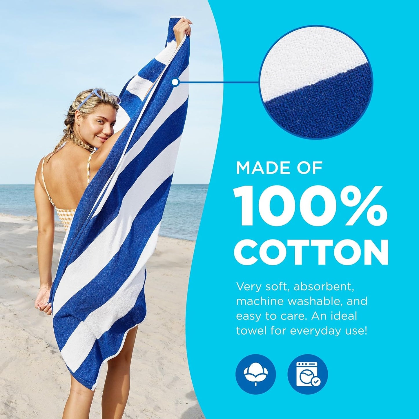 Terry Cabana Striped Towels