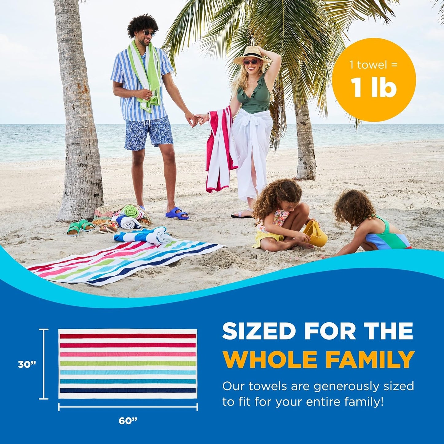 Terry Cabana Striped Towels