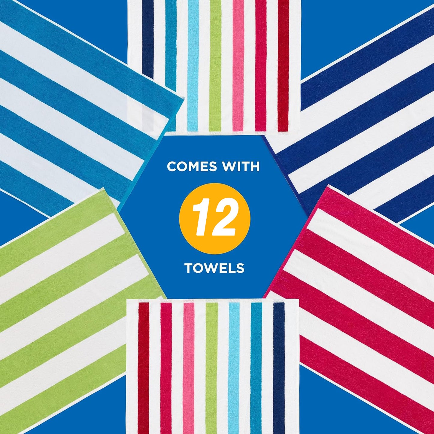 Terry Cabana Striped Towels