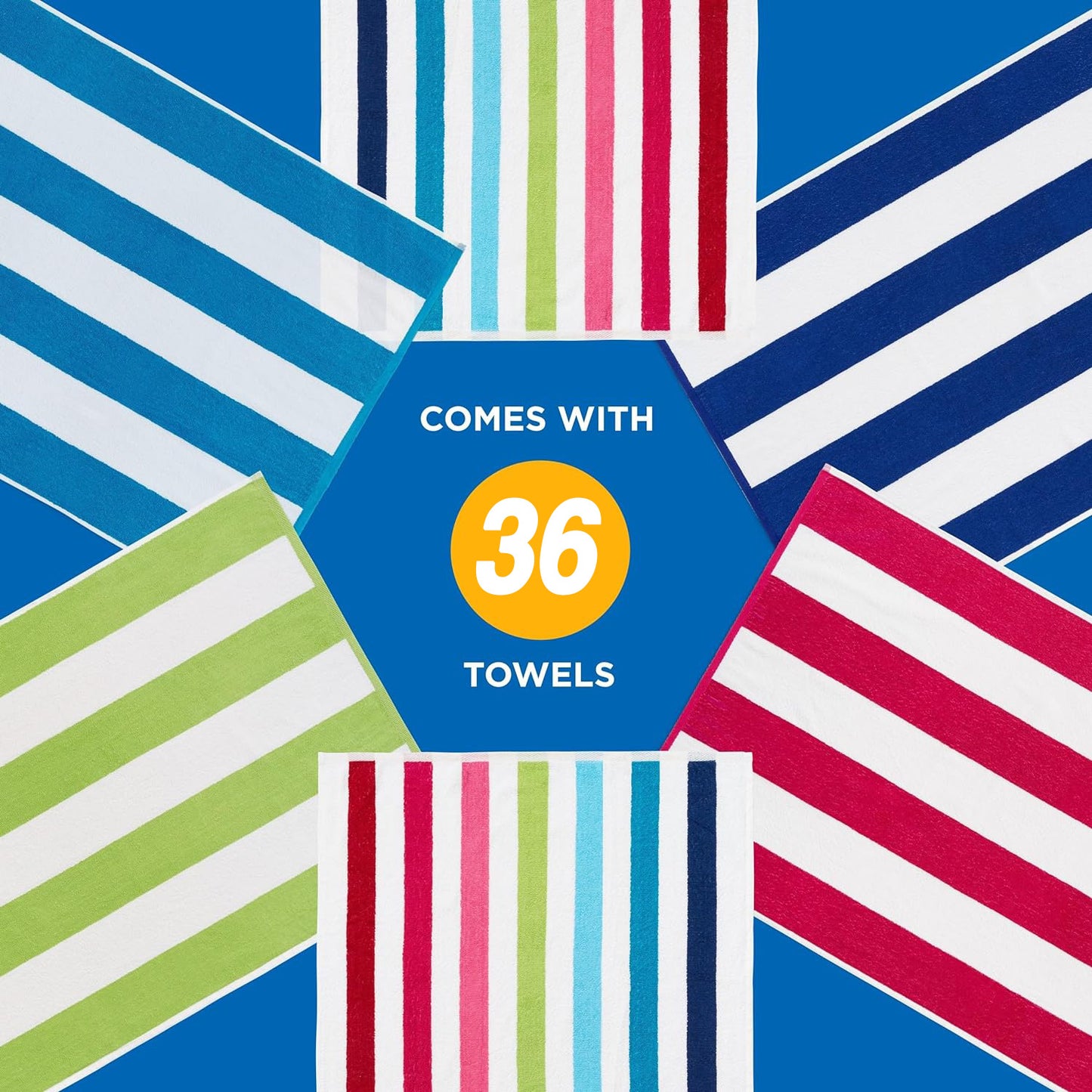 Terry Cabana Striped Towels