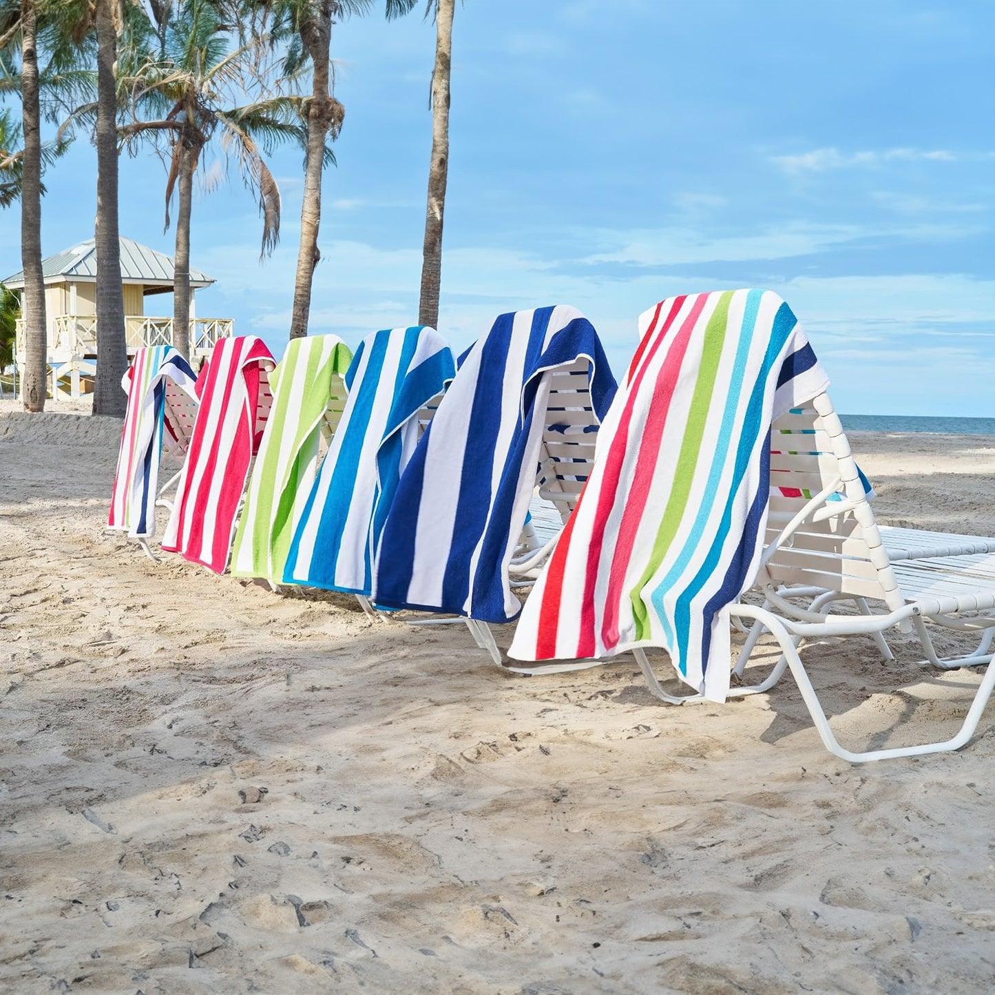 Terry Cabana Striped Towels