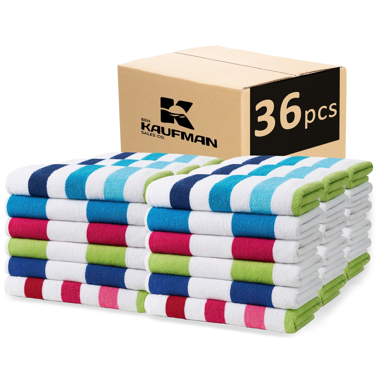 Terry Cabana Striped Towels