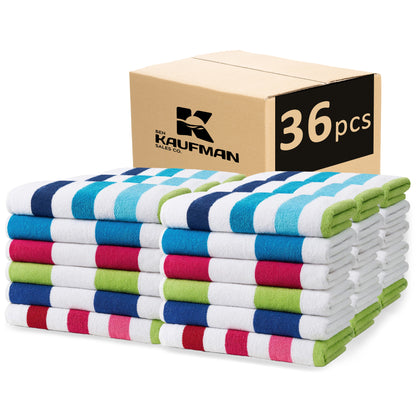 Terry Cabana Striped Beach Towels
