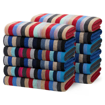 Terry Royal Striped Beach Towels