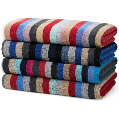 Terry Royal Striped Beach Towels
