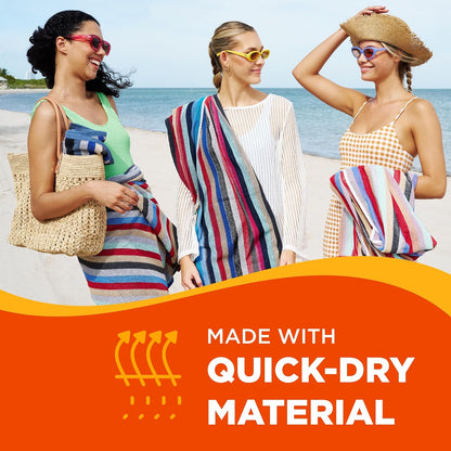 Terry Royal Striped Beach Towels