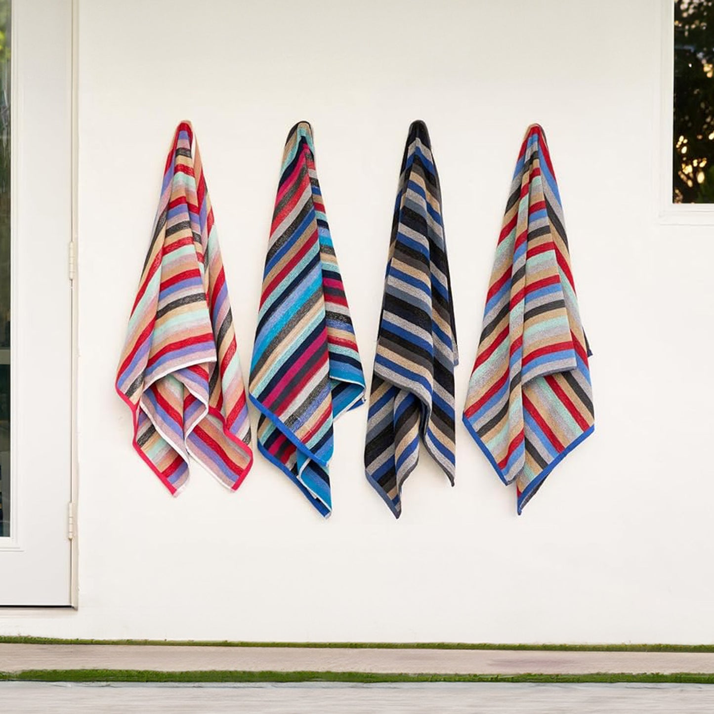 Terry Royal Striped Beach Towels