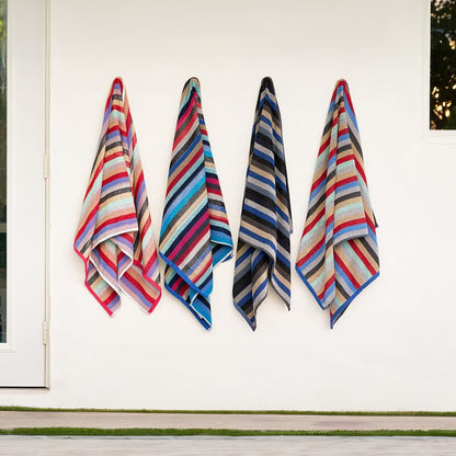 Terry Royal Striped Beach Towels