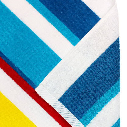 Joey Velour Stripe Beach Towels