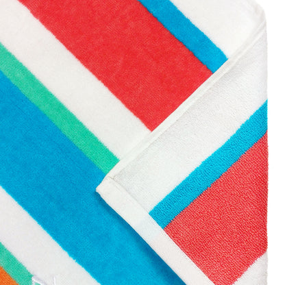 Joey Velour Stripe Beach Towels