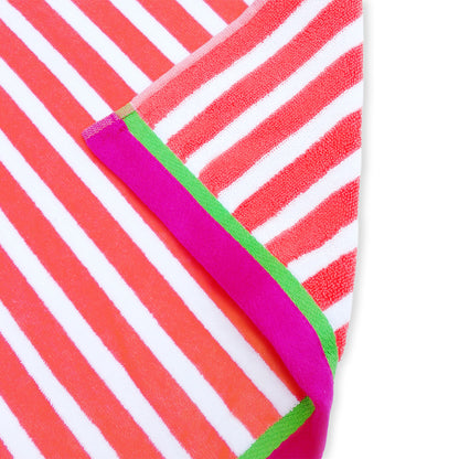 Racing Velour Cabana Stripe Beach Towels