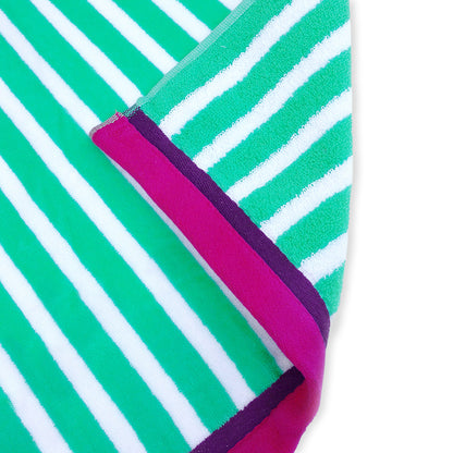 Racing Velour Cabana Stripe Beach Towels