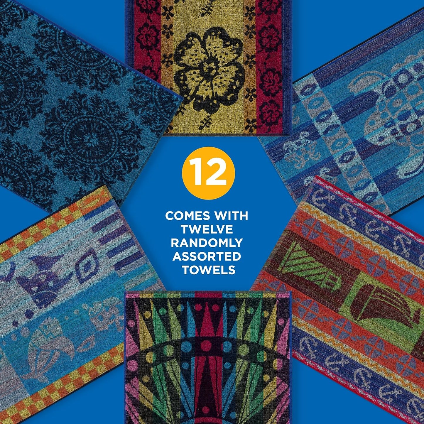Promo Jacquard Terry Striped Beach Towels