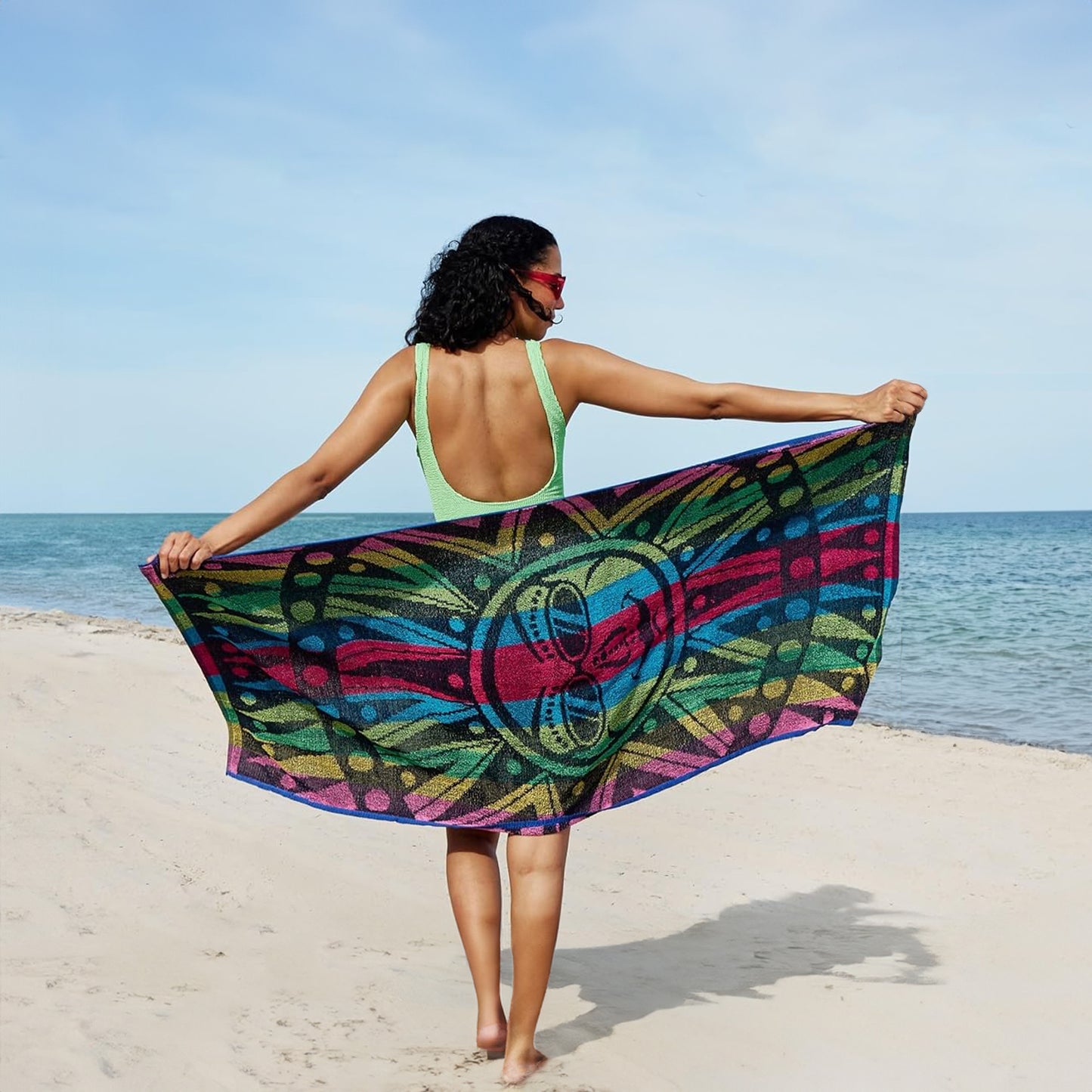 Promo Jacquard Terry Striped Beach Towels