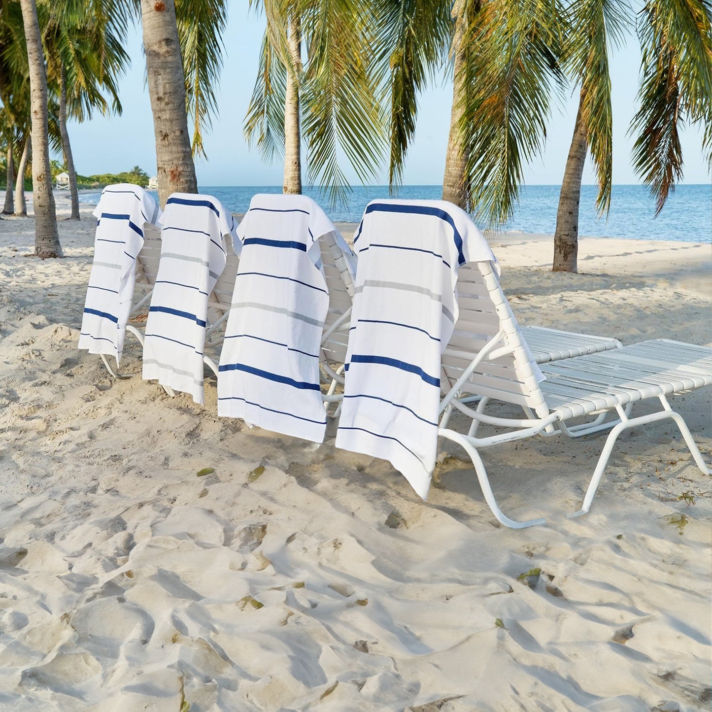 Sailor Stripes Terry Beach Towels