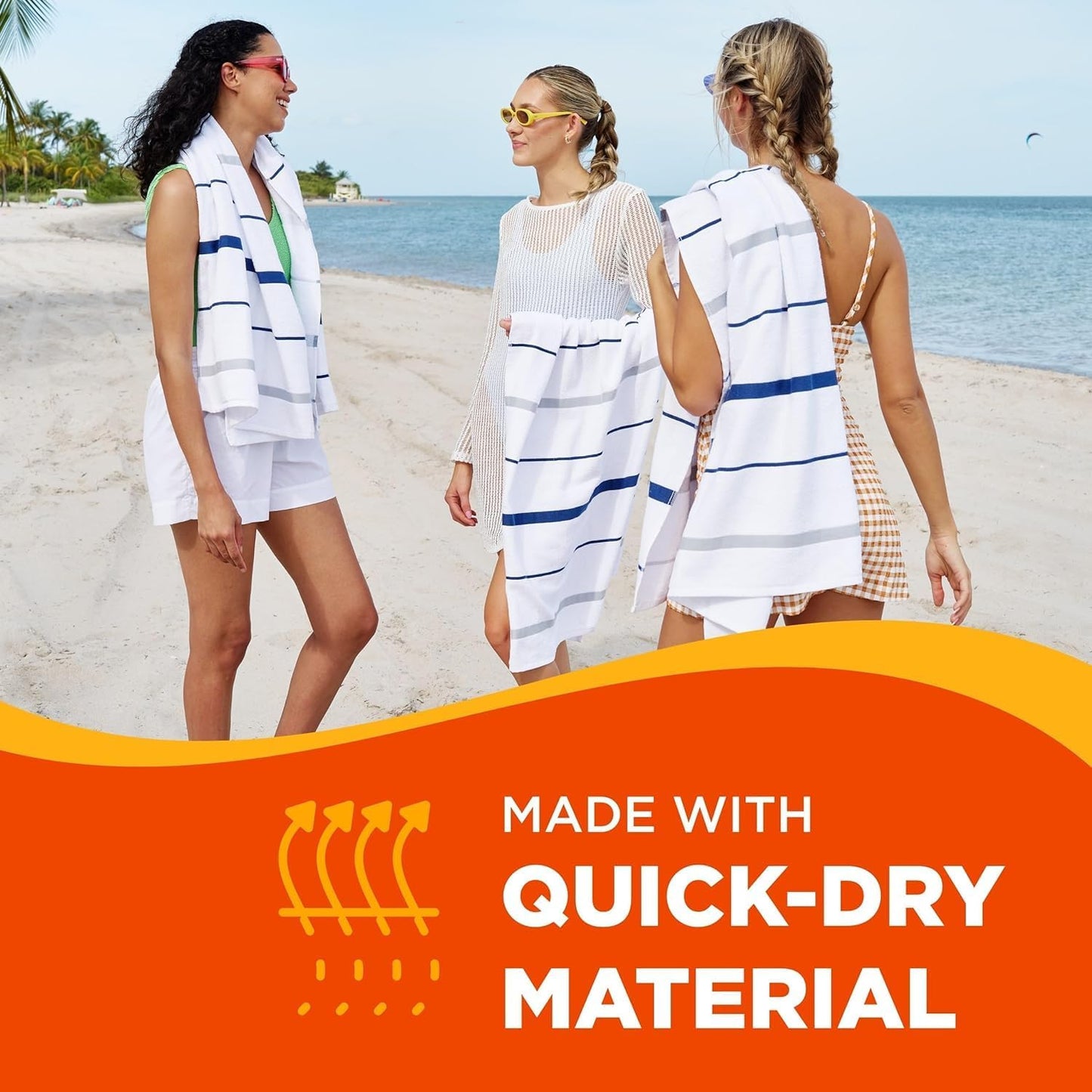 Sailor Stripes Terry Beach Towels