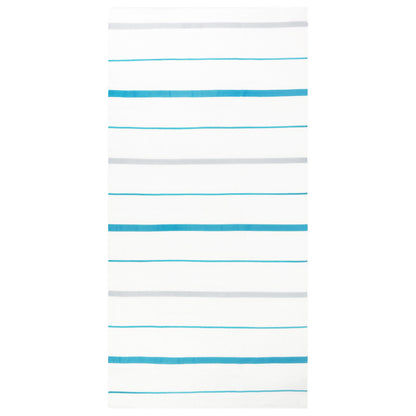 Sailor Stripes Turquoise Terry Beach Towels