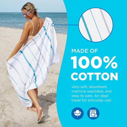 Sailor Stripes Terry Beach Towels