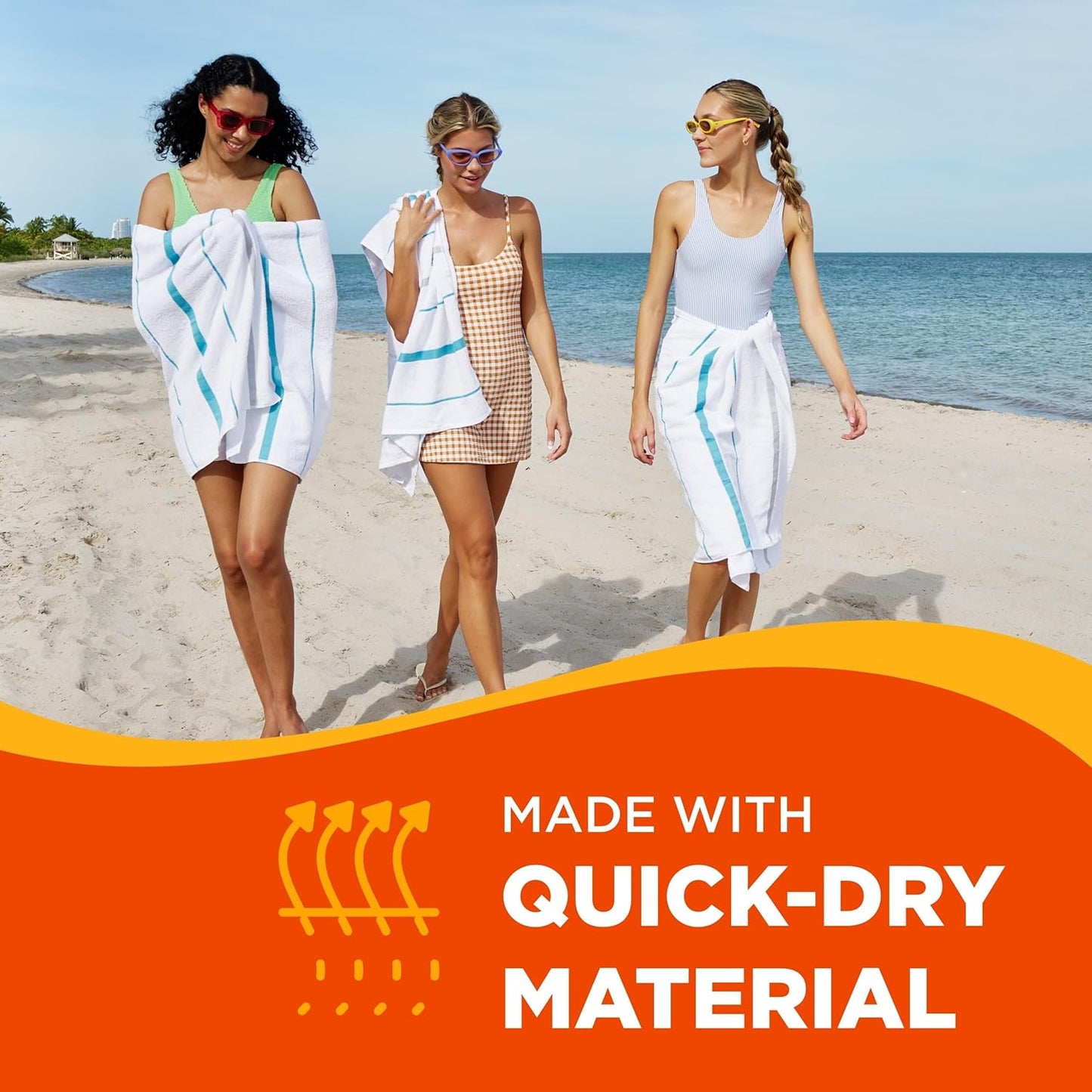 Sailor Stripes Terry Beach Towels