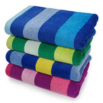 SUNNY VELOUR STRIPE TOWEL-24pc/CS