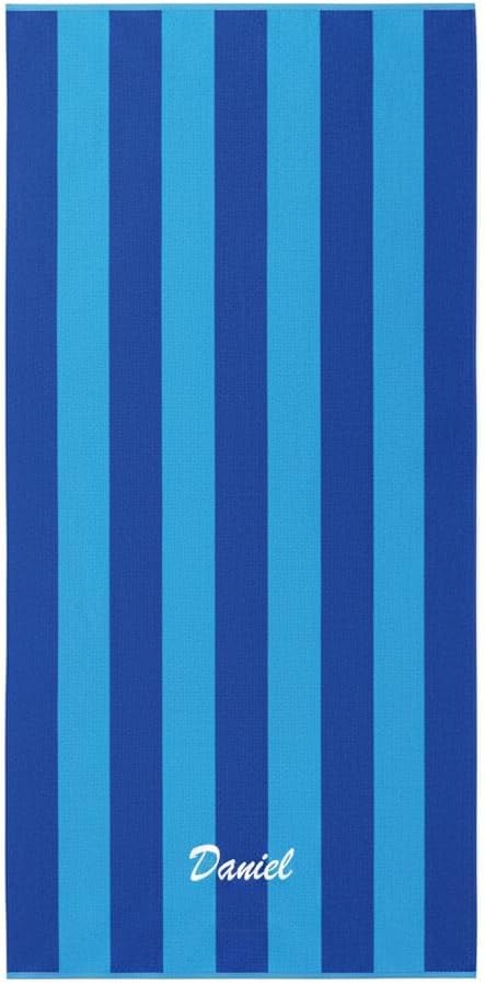 30in x 60in Personalized Velour Beach and Pool Towel