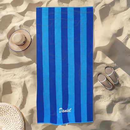 30in x 60in Personalized Velour Beach and Pool Towel
