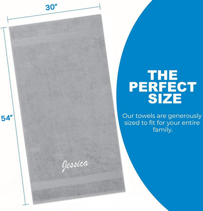 30in x 60in Personalized Velour Beach and Pool Towel