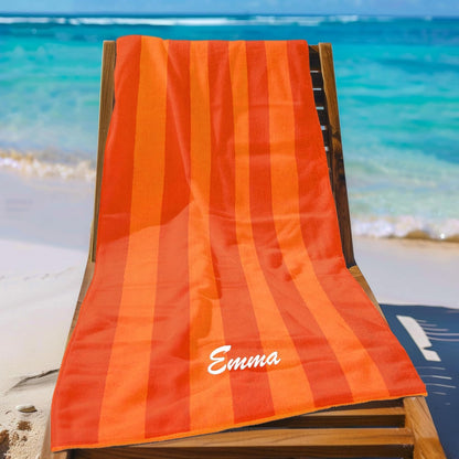 30in x 60in Personalized Velour Beach and Pool Towel