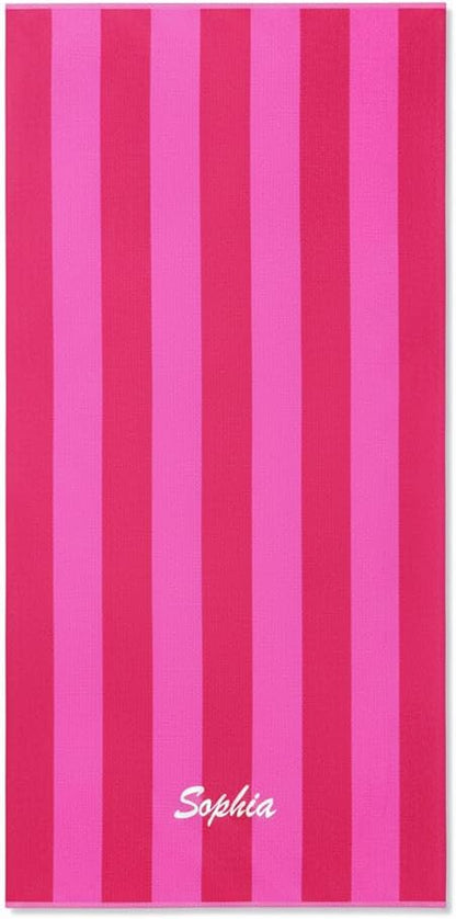 30in x 60in Personalized Velour Beach and Pool Towel