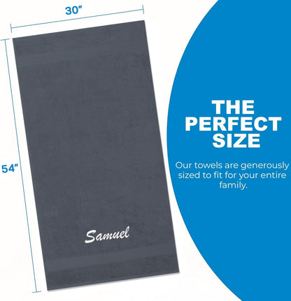 30in x 60in Personalized Velour Beach and Pool Towel