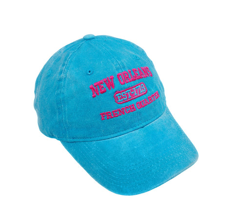 TURQUOISE WASHED HAT