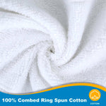 Luxury 100% Cotton Towels | 6 Piece Bath Towel Set | 2 Bath Towels (54 in x 30 in), 2 Hand Towels (16 x 28), 2 Washcloths (13 x 13) | Soft, Absorbent Towels for Bathroom