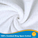 Luxury 100% Cotton Towels | 6 Piece Bath Towel Set | 2 Bath Towels (54 in x 30 in), 2 Hand Towels (16 x 28), 2 Washcloths (13 x 13) | Soft, Absorbent Towels for Bathroom
