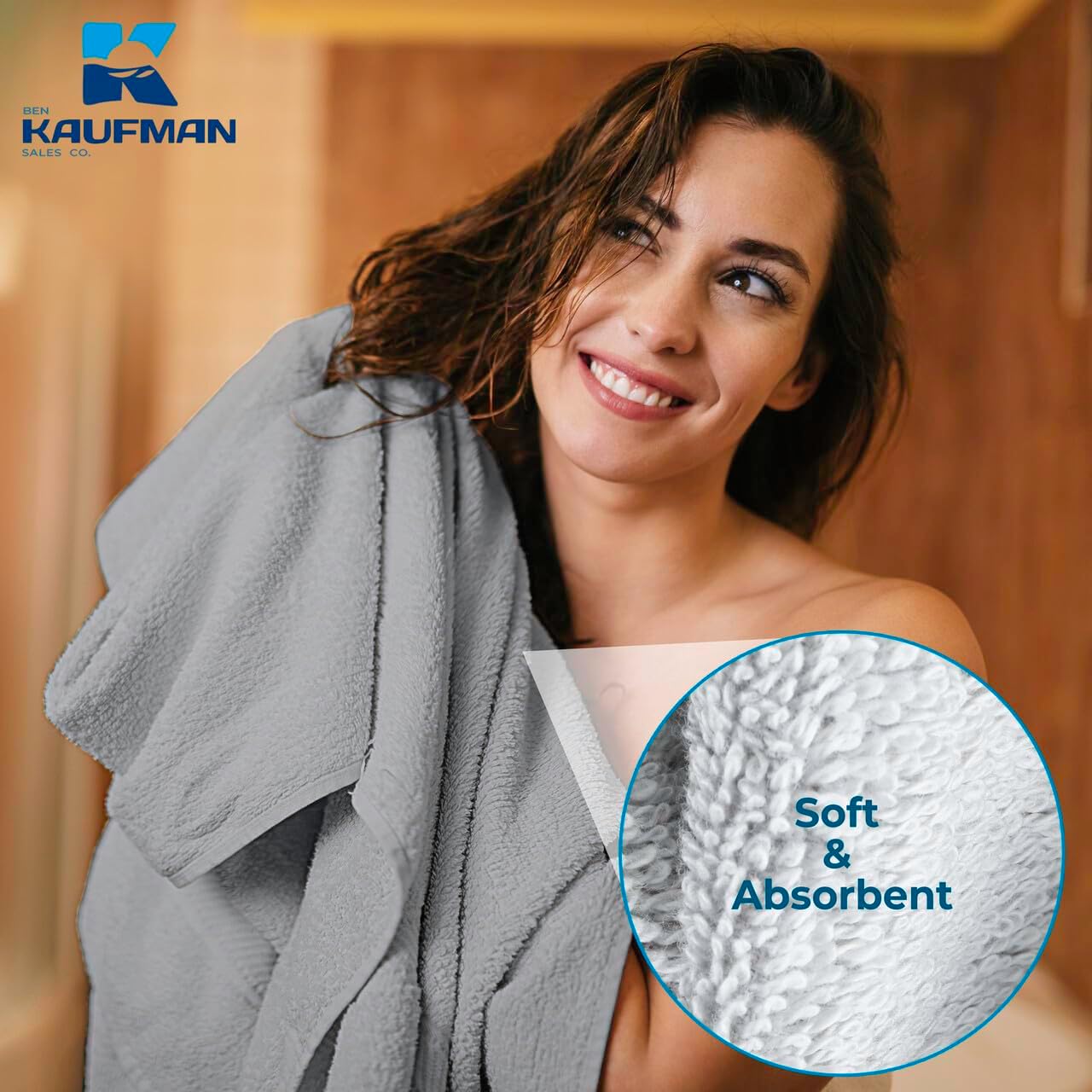 4 Piece 100% Cotton Bath Towel Set | 54 x 30 in | 4 Luxury Bath Towels | Highly Absorbent & Quick Dry Towel | Thick & Soft Premium Bath Towels for Bathroom