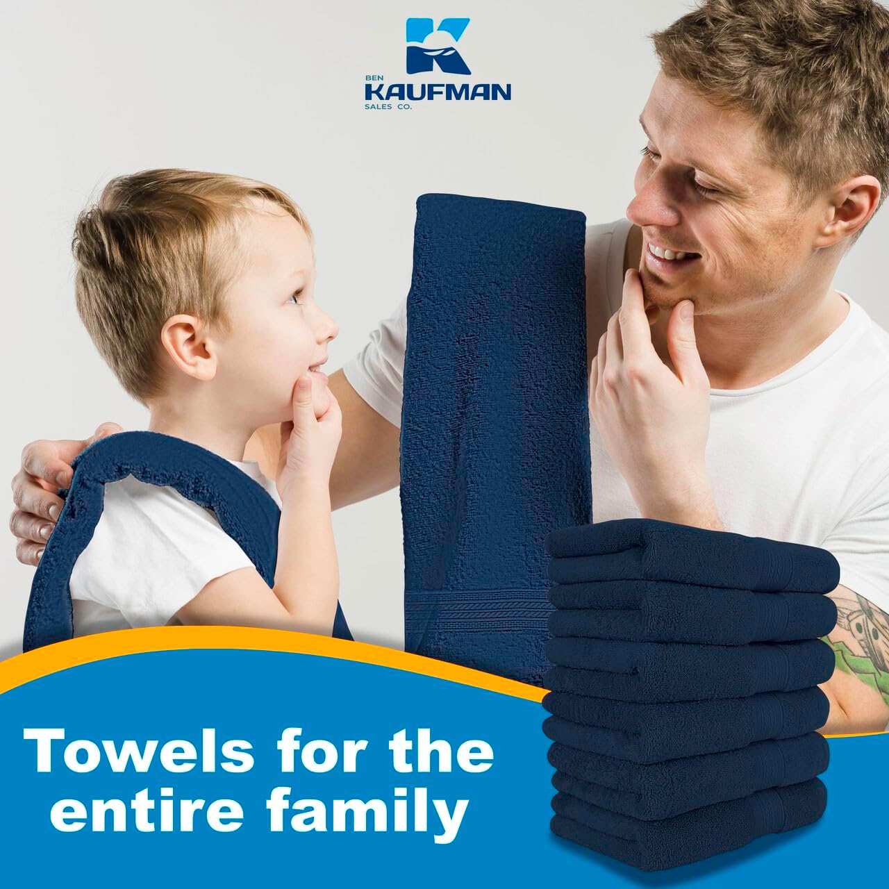 6-Piece Luxury Hand Towel Set | 16 x 28 in | 6 Plush Hand Towels for Bathroom | Ultra Soft & Highly Absorbent 100% Cotton Hand Towels for Bathroom