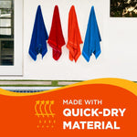 Cotton Multicolored Beach Towels - 6 Colors | Absorbent, Quick Drying, Oversized (34 x 64) Lightweight, Durable - Pool, Camping & Picnics
