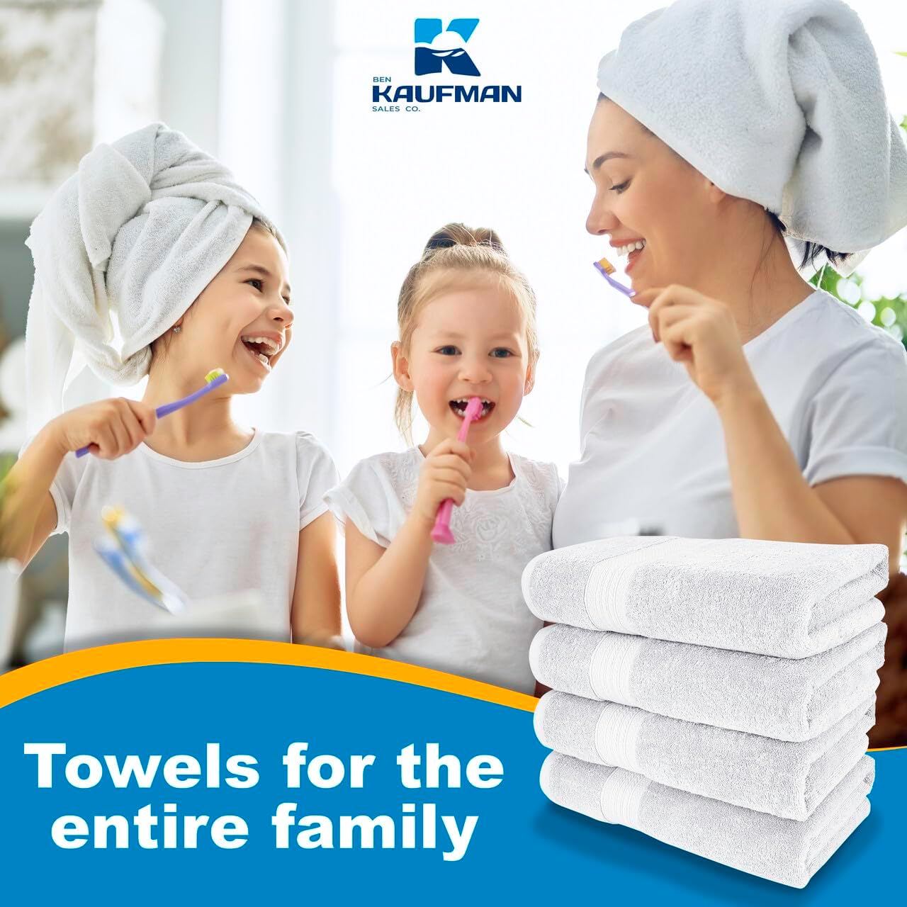 4 Piece 100% Cotton Bath Towel Set | 54 x 30 in | 4 Luxury Bath Towels | Highly Absorbent & Quick Dry Towel | Thick & Soft Premium Bath Towels for Bathroom