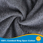 Luxury 100% Cotton Towels | 6 Piece Bath Towel Set | 2 Bath Towels (54 in x 30 in), 2 Hand Towels (16 x 28), 2 Washcloths (13 x 13) | Soft, Absorbent Towels for Bathroom