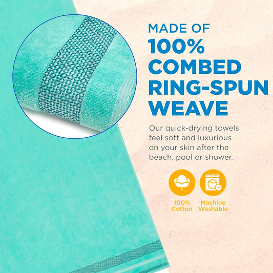 Kaufman Oversized Velour Beach Towels