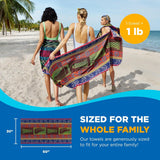 Terry Beach & Pool Towel - Large Cotton Towels for Pool, Beach, Bath, Gym & More - Soft, Absorbent & Oversized Beach Towel Bundle - Multipack with Assorted Colors - 30” x 60” - 4 Pack