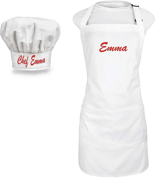 Personalized Chef Apron & Hat Set
