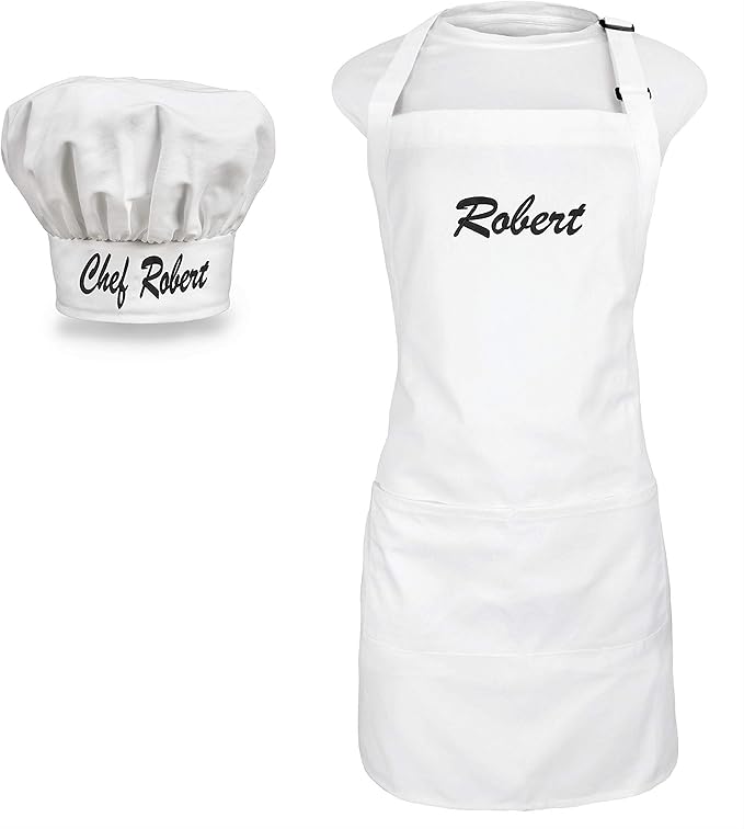 Personalized Chef Apron & Hat Set