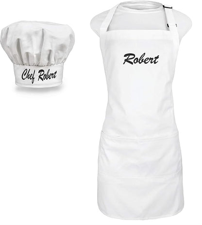 Personalized Chef Apron & Hat Set