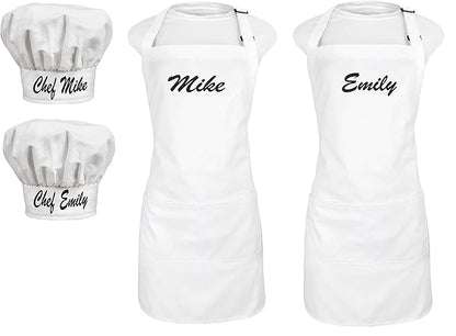 Personalized Chef Apron & Hat Set