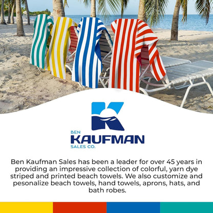Custom Embroidered Beach Towel- Bulk