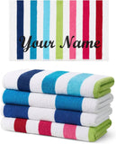 Custom Embroidered Beach Towel- Bulk