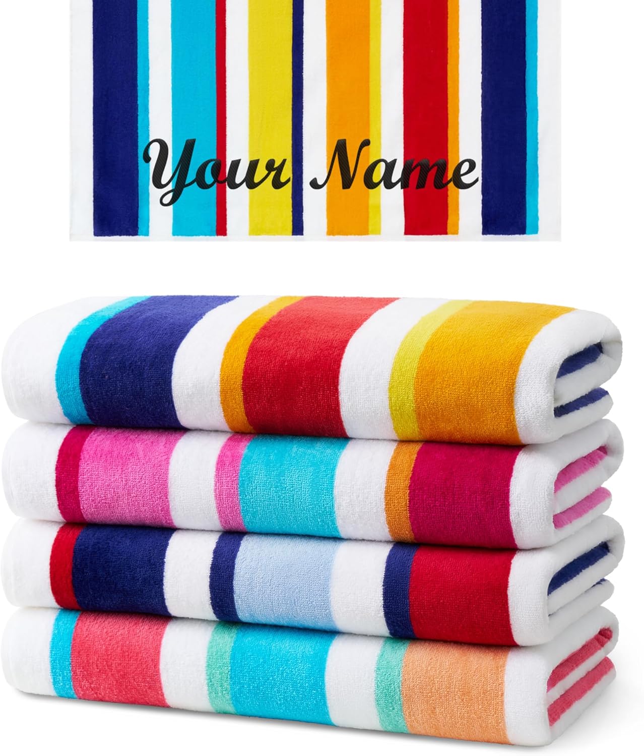 Custom Embroidered Beach Towel- Bulk