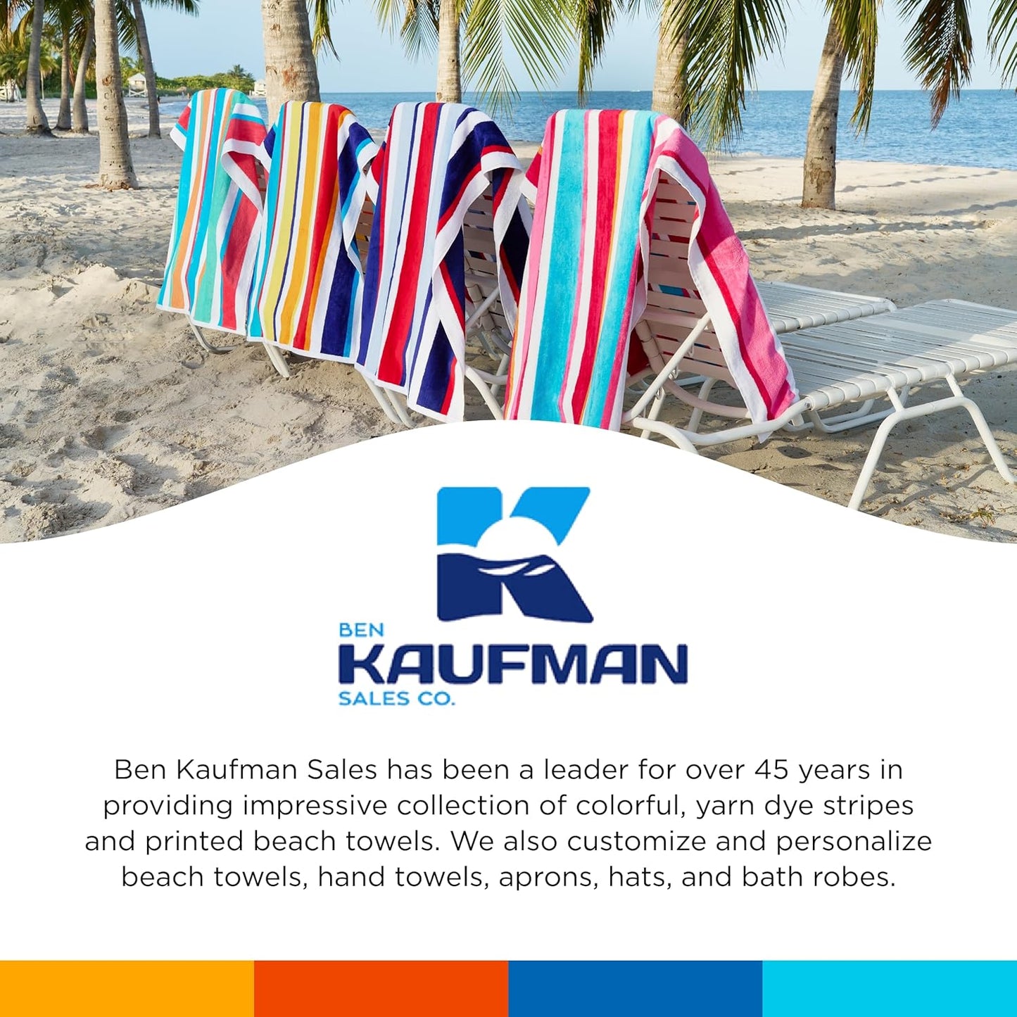 Custom Embroidered Beach Towel- Bulk