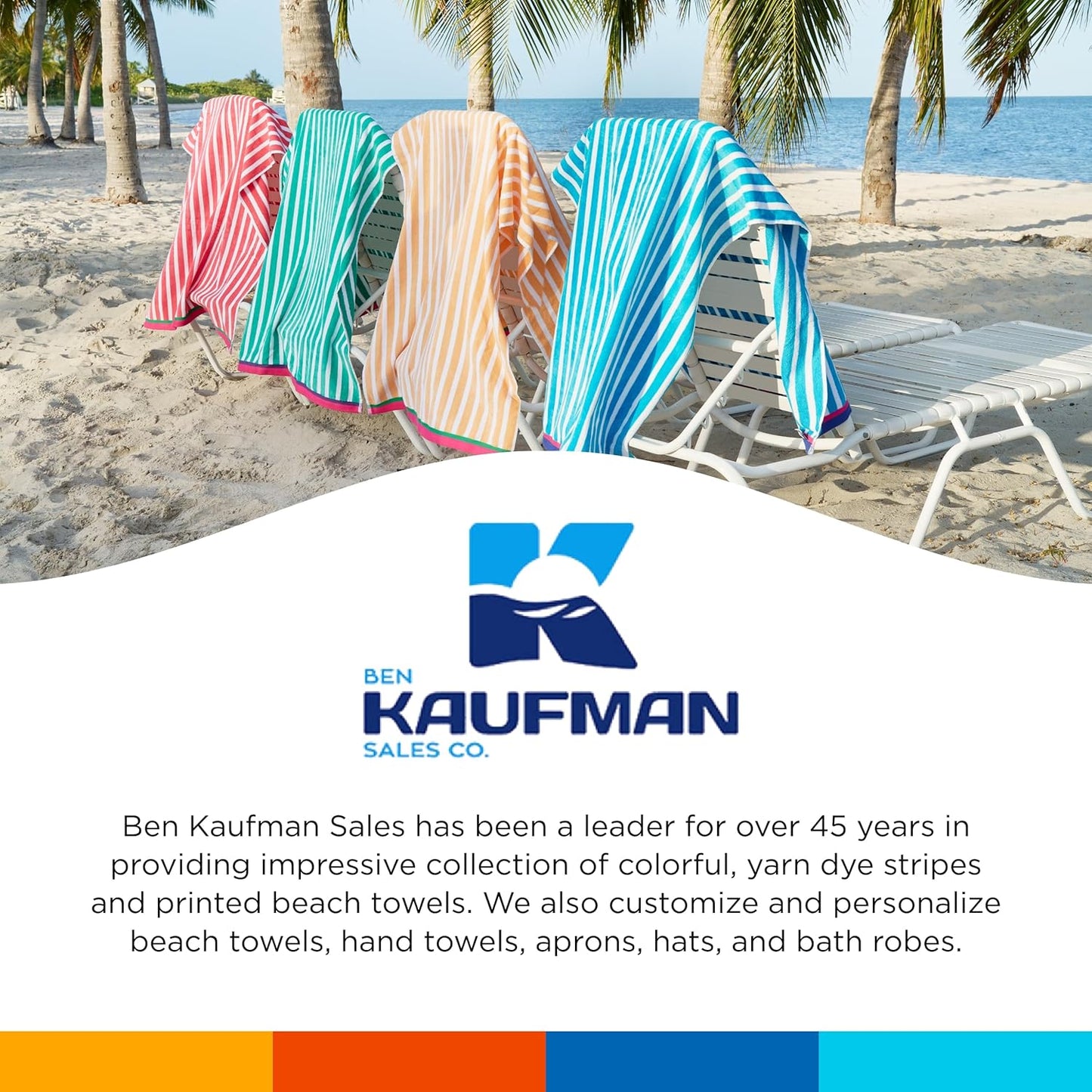 Custom Embroidered Beach Towel- Bulk