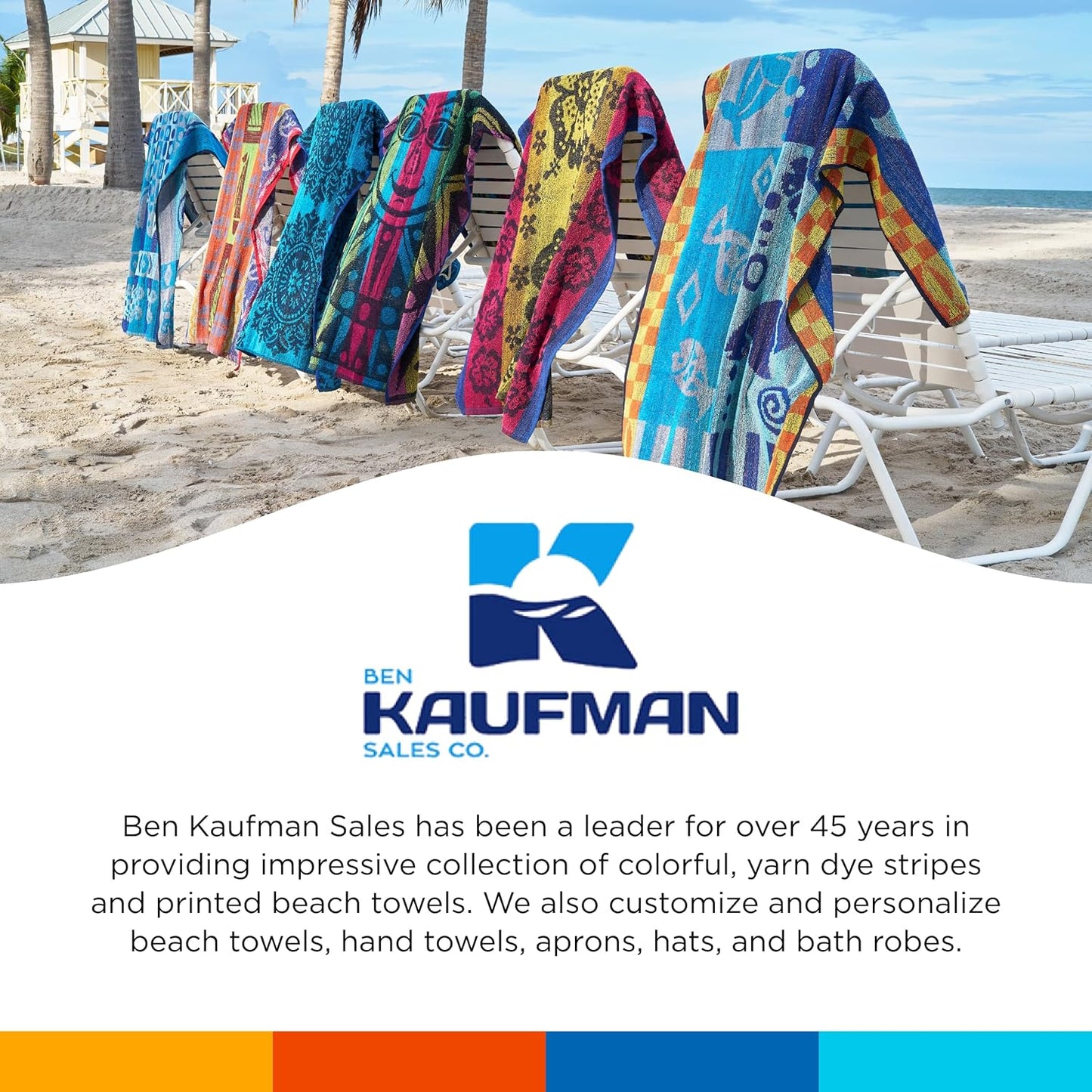 Custom Embroidered Beach Towel- Bulk
